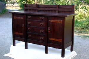 Gustav Stickley Replica 8-leg Buffet Sideboard